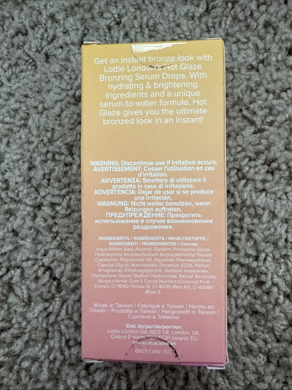 Lottie London Hot Glaze in Bronze Universal Bronzing Drops